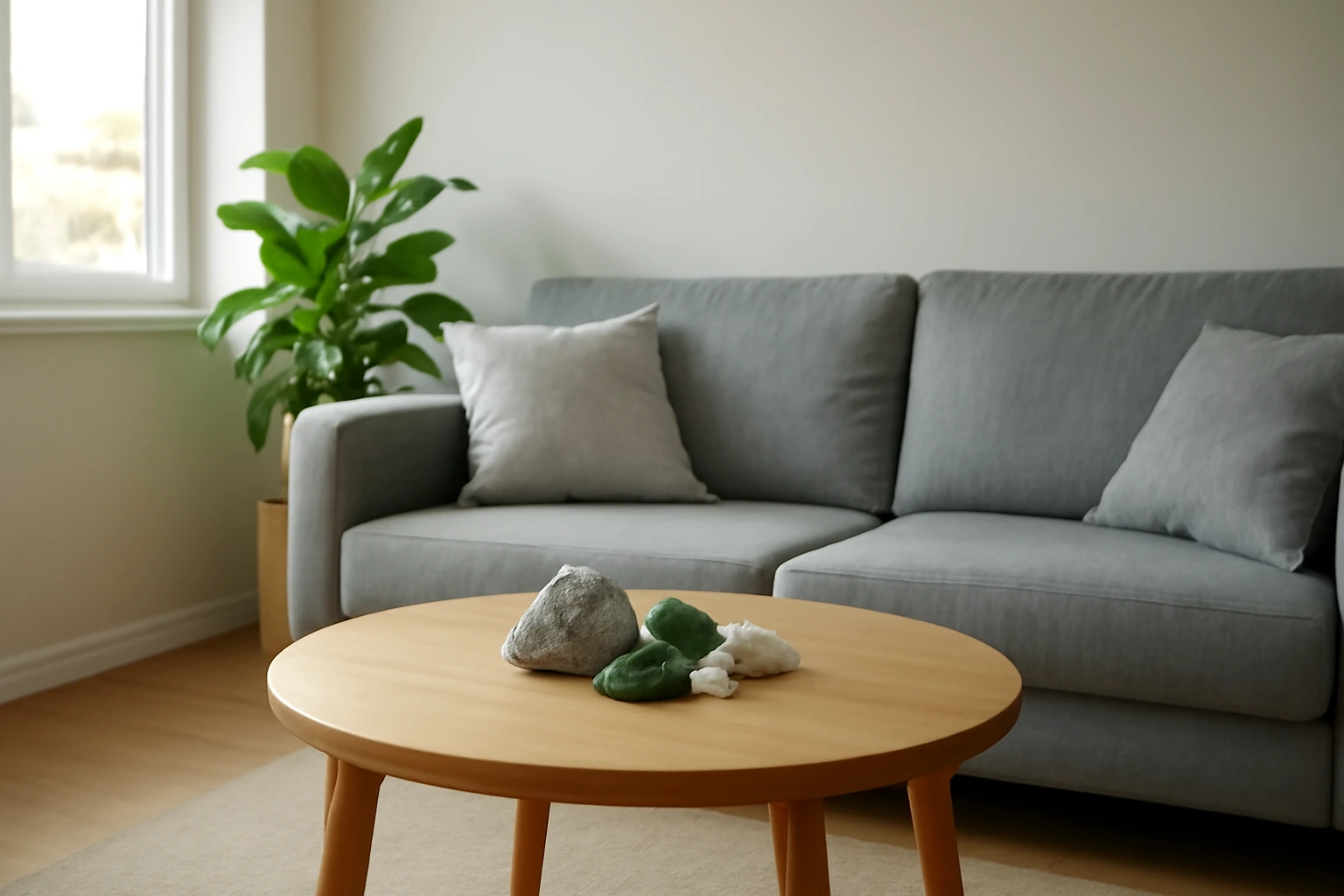 Phòng khách hẹp: kê sofa, tivi và chừa lối đi cho đúng